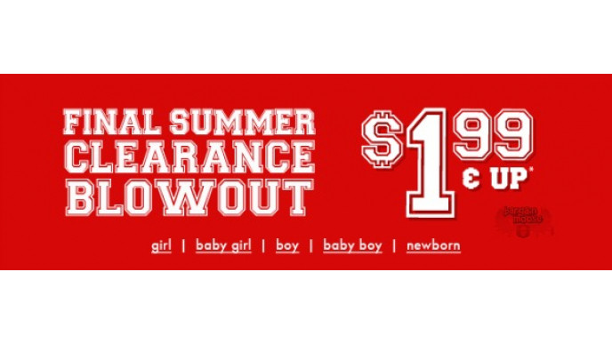 The Children's Place: Summer Clearance $1.99 & Up