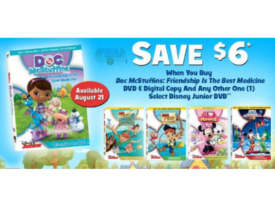 Disney Family: Doc Mc Stuffins Printable Coupon for $6 off
