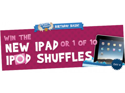 Day 4: Bargainmoose Birthday Bash (Win iPod Shuffles or a New iPad)!