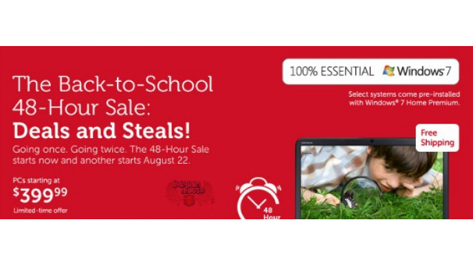 Dell Canada: Back To School 48 Hour Sale