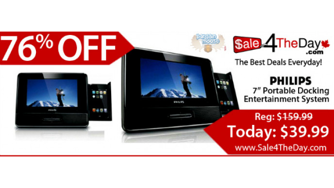 Sale4TheDay.com: 7" Phillips iPod/iPhone Dock Entertainment System