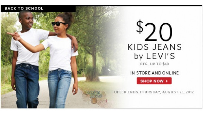 Bay Canada: Kids Levi's Jeans For $20 