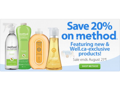 Well.ca: 20% off Method Products