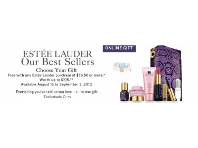 The Bay Canada: Free Estee Lauder Gift with $36.50 Purchase ($105 Value)