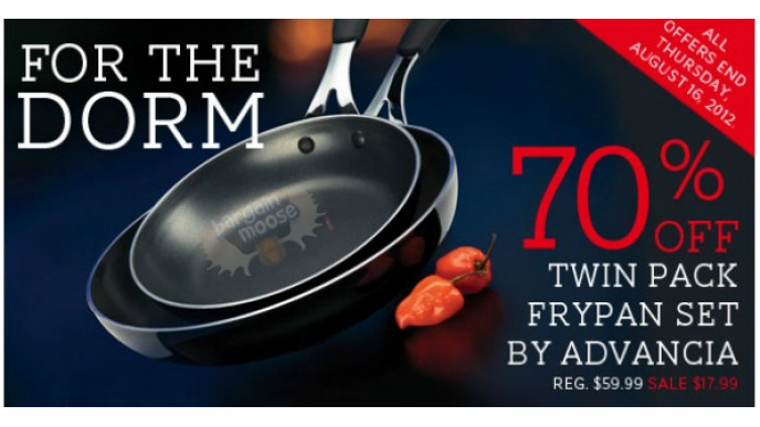 The Bay Canada: Twin Pack Frying Pans 70% Off