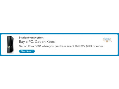 Dell Canada: Buy a Dell, Get a Free Xbox - Student Offer