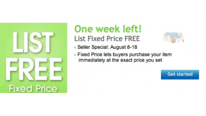 eBay Canada: List Fixed Priced Items for Free (Save $0.50)