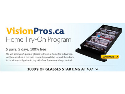 VisionPros Canada: Free Home Try-On Program