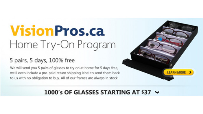 VisionPros Canada Free Home TryOn Program