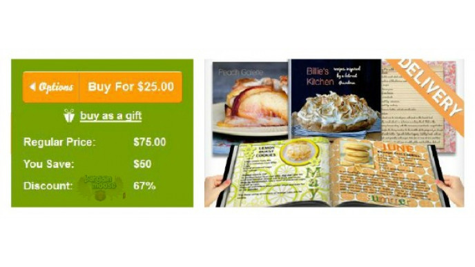 WagJag Canada: $25 to $35 For Custom Cookbooks