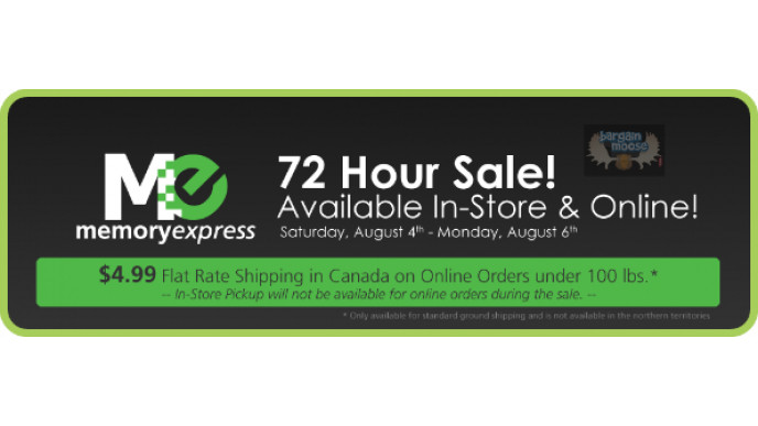 Memory Express: 72-Hour sale