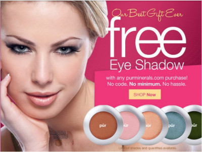 Purminerals: Free Eye Shadow With Any Online Purchase