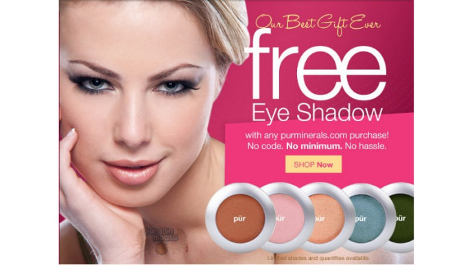 Purminerals: Free Eye Shadow With Any Online Purchase