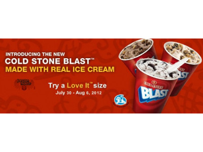 Tim Horton's Cold Stone Creamery: $2 Blast Ice Cream Treat