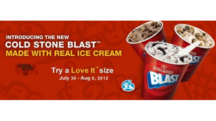 Tim Horton's Cold Stone Creamery: $2 Blast Ice Cream Treat