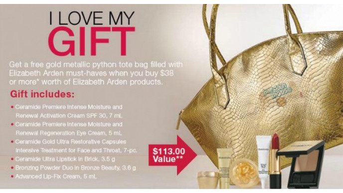 Sears Canada: Free Elizabeth Arden Gift with $38 Purchase ($113 Value)