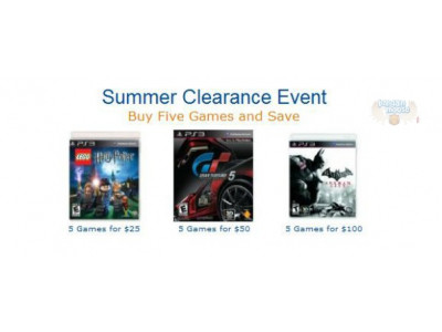 Amazon Canada: Summer Clearance 5 Games for $25