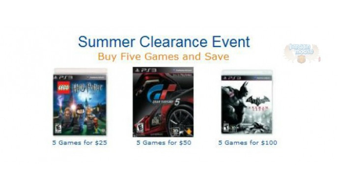 Amazon Canada: Summer Clearance 5 Games for $25