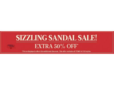 Locale Canada: Additional 50% Off All Women Sale Sandals