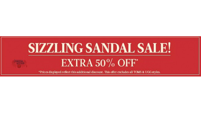 Locale Canada: Additional 50% Off All Women Sale Sandals