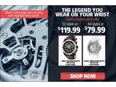 Beyond The Rack Canada: Save On Men's And Ladies Swiss Legend Watches Until July 26th 2012