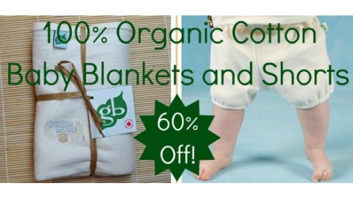 True Cuddles: Save 60% on Organic Cotton Baby Blankets & Shorts