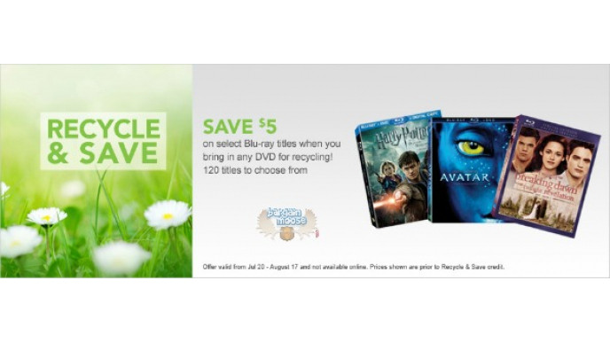 Best Buy Canada: Bring In Any DVD For Recycling And Save $5 On Select Blu-Ray Purchase