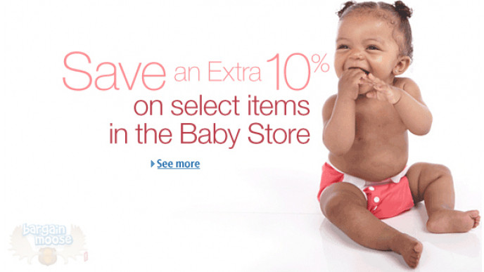 Amazon Canada: Extra 10% Off Baby Items