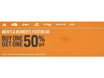 SportChek Canada: Men's & Women's Footwear B1G1 50% Off