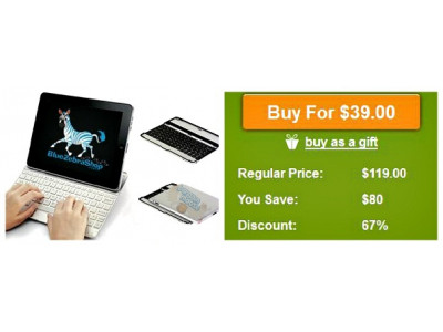 WagJag Canada: $39 for a Mobile Bluetooth Keyboard for iPad ($119 Value)