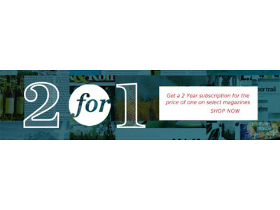 Zinio Magazines: 2 Year Subs for the Price of 1 