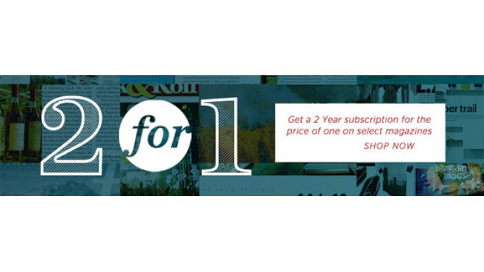 Zinio Magazines: 2 Year Subs for the Price of 1 