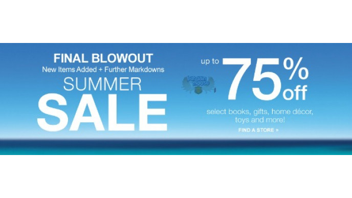 Chapters Canada: Up to 75% Off Final Blowout