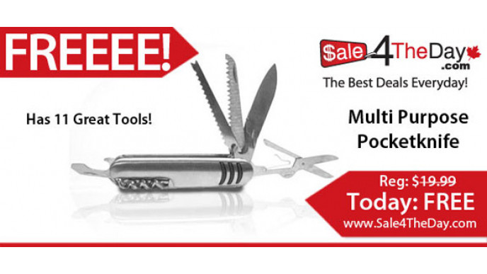 Free Multi-Purpose Pocketknife (Just Pay Shipping) @ Sale4theday