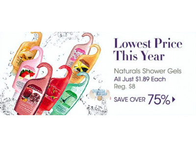 Avon Canada: Natural Shower Gels $1.89 (was $8)