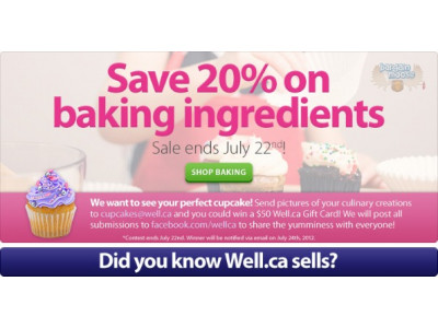 Well.ca: 15 - 20% off Baking Supplies & More