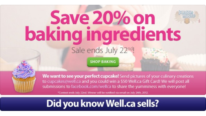 Well.ca: 15 - 20% off Baking Supplies & More