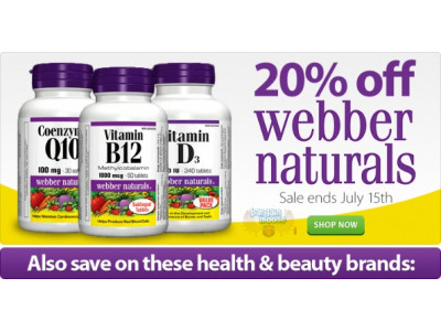 Well.ca: 20% Off Webber Naturals and More