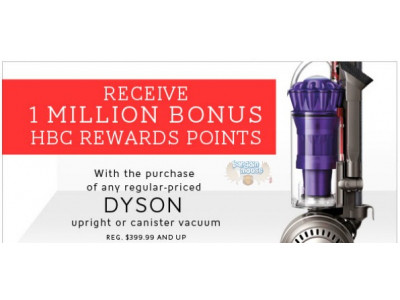 The Bay Canada: 1 Million HBC Reward Points With Dyson Purchase (Worth $125)