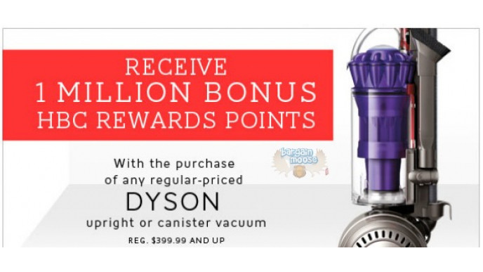 The Bay Canada: 1 Million HBC Reward Points With Dyson Purchase (Worth $125)