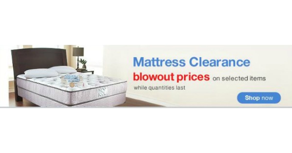 Sears Canada Outlet Huge Mattress Clearance up to 60 off