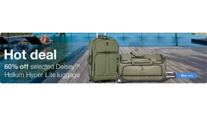 Sears Canada: 60% Off Delsey Helium Hyper Lite Luggage