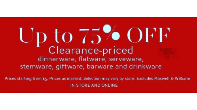 The Bay Canada: Home Clearance up to 75% off