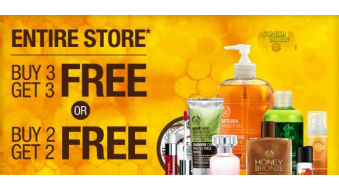 The Body Shop Canada: B3G3 Free or B2G2 Free