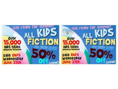 BookCloseouts: All Kids Fiction Books 50% Off