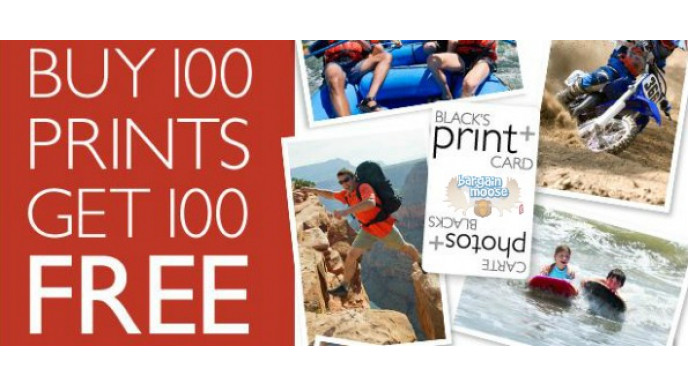 Black's Canada: Buy 100 Prints & get 100 Prints Free