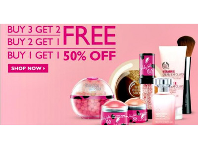 The Body Shop Canada:Entire Store B3G2 Free, B2G1 Free, B1G1 50% Off & Free Shipping 2 Days Only