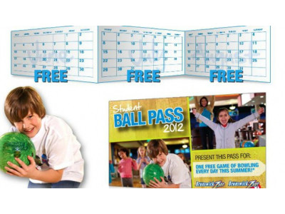 Free Bowling All Summer for Students at Brunswick Bowling