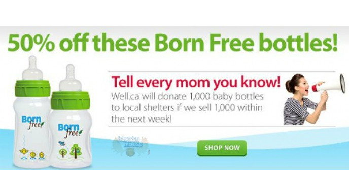Well.ca: Born Free Bottles 50% Off