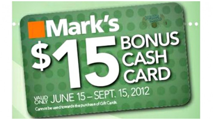 Mark's Work Wearhouse: Get a $15 Cash Card WYB $75 in Gift Cards